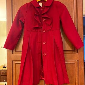 Girls’ Red Button-Down Coat by Gymboree